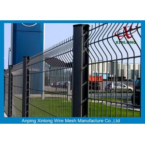 3D Curved Welded Wire Mesh Fence Green Welded Wire Fence 4/5mm X 200x50mm