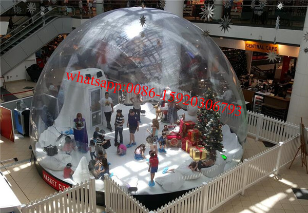 market city inflatable snow globe , giant inflatable snow globe , dubai plastic