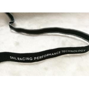 Eco - Friendly Narrow Nylon Elastic Woven Tape Woven Name Tapes 30D / 50D / 100D