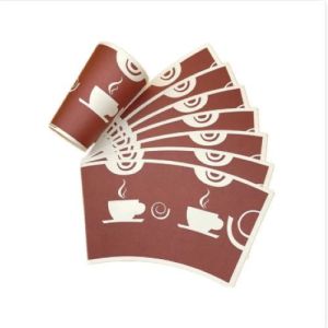 Disposable Paper Cup Raw Materials For Paper Custom Logo Design With PE Coating