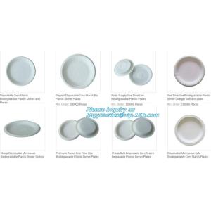 Disposable corn starch plates, biodegradable corn starch food container,