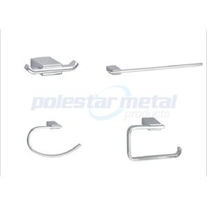 Durable Bathroom Hardware Accessories , Bathroom Robe Hooks Polished Chrome 4-3