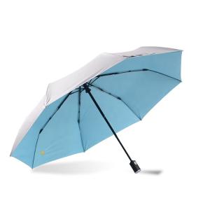 Silver Coating UPF50+ Three Folding Umbrella 105cm
