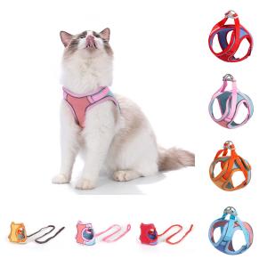 China Cat Anti-Break Away Reflective Vest Traction Rope Breathable Chest Harness on sale