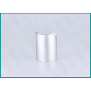 China Matt Silver Disc Top Cosmetic Bottle Cap 24/415 With Smooth Pressing Feeling on sale