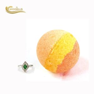 Chamomile Scented Cool Bath Bombs , Handmade Soaps And Bath Bombs With Rings