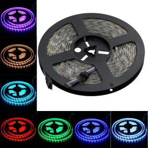 60 Leds/m RGB 5050 LED Strip With IR Controller Dimmable Customizable