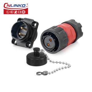 CNLINKO Outdoor 2 Pin Waterproof Plastic Connector M20 Electrical 12v Waterproof