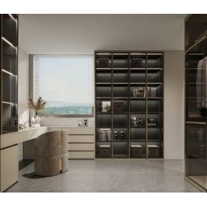Effortless Style And Functionality Modern U-Shaped Wardrobe With White-Almond