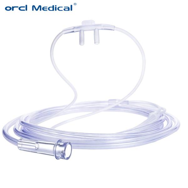 Quality Medical Disposable Soft Nasal Oxygen Cannula  , PVC Transtracheal Oxygen Cannula wholesale