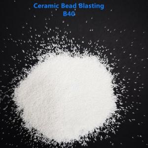 Cheap Ceramic Bead Blasting B40 For Open Sandblasting Machine 3C Product 60-66% ZrO2 for sale