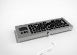 Backlit USB PS/2 Rugged Desktop Metal Keyboard With Function Keys and Touchpad