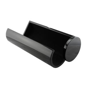 Custom Black Personalised Wine Gift Box Durable With Cylindrical Design