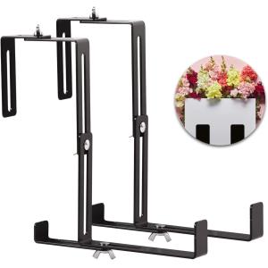 China Wall Mount Window Flower Box Brackets with Adjustable Iron Structure and Planter Box on sale