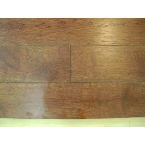 Oak Solid Flooring brushed, and walnut color