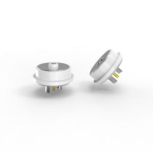 Diameter 10.0mm White Circular Male And Female Magnetic Connector With 3A