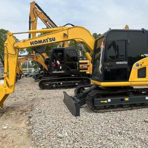 Used Komatsu Excavator PC70 Secondhand 7ton Small Type Mini Crawler Digger