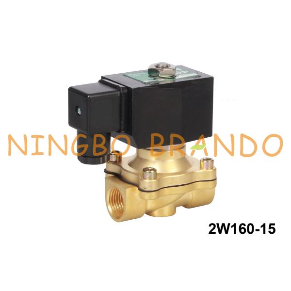 Quality 1/2'' Brass Water Solenoid Valve 2 Way Normally Closed 24V 220V wholesale