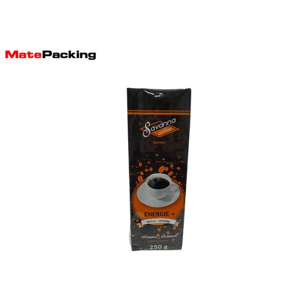 Quality 250g Custom Printing Side Gusset Bag Aluminum Foil Coffee Packing Bags For Coffee wholesale