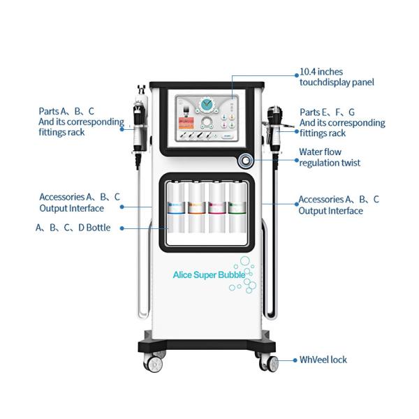 7 In 1 Bubble Beauty Hydrafacial Water Dermabrasion Machine Deep Cleansing