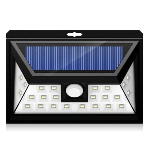 Polycrystalline Silicon 24 Leds Solar Sensor Wall Light 5.5V 0.5W High Efficiency