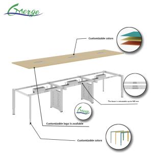 Sleek And Professional Office Conference Table High Capacity Scratch-resistant
