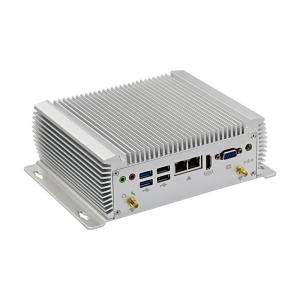 Cheap 12V Industrial Box PC X86 Embedded Computer Mini PC 6 COM 8 USB With RS232 RS485 RS422 for sale