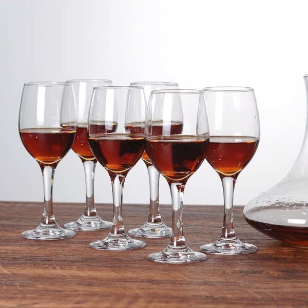 Quality 10oz Red Goblet Glasses wholesale