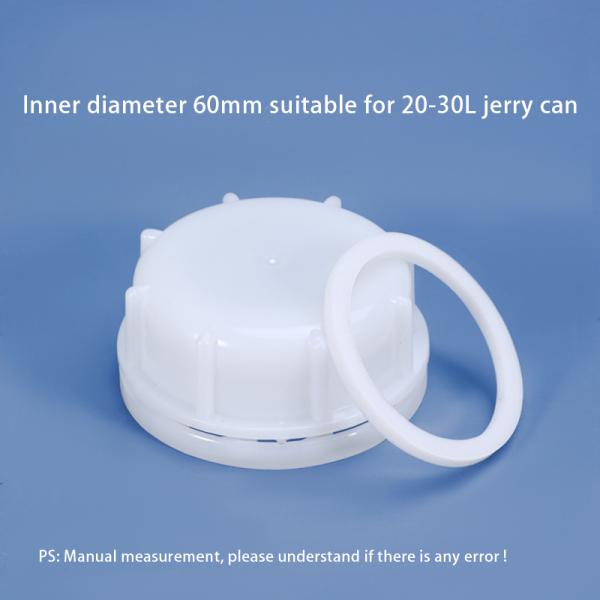 Professional IBC 60mm Plastic Lid Dust Cover With HDPE Gasket For 20-30L Jerry Can Made