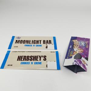 Wholesale Custom Printed Back sealed Pouches Chocolate Energy Bar Cookies Snack