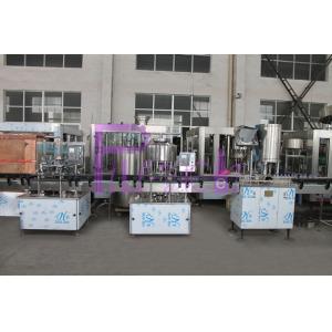 SUS304 / SUS316 Water Bottle Filling Machine , Small Scale Pure Liquid Filling