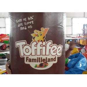 0.4mm PVC Tarpaulin Chololate Color Inflatable Archways For Promotion