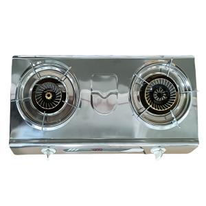 High End Home Dual Burner Gas Stove Stainless Steel Design Combines Style And