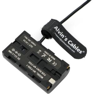 Alvin's Atomos/SmallHD NP-F550 Dummy Battery to DC Right Angle Power Cable