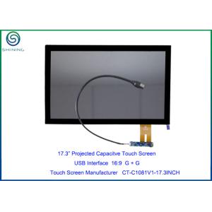17.3 Medical Touch Screen With USB Interface For 16:9 HD LCD Panel, Projected Capacitive Technology With Custom Ability