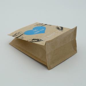 Recyclable And Compostable Eight Sided Sealing Kraft Paper Bags For Tea