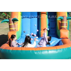 21x9x12FT Commercial Grade PVC Bounce House Inflatable Water Slides Tropical