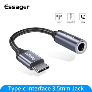 Type C To 3.5mm Jack AUX Adapter Cable For Huawei P30 P20 Pro Xiaomi Mi USB C To