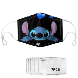 Cartoon Washable Kids Dust Face Mask With PM2.5 filter