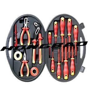 15 PCS Pack VDE Tool Se Kit AC Tester Insulated Sticker Tape Screwdrivers