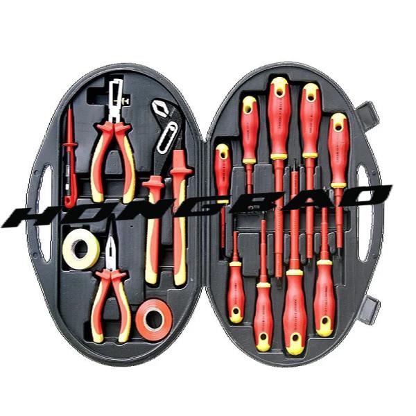 15 PCS Pack VDE Tool Se Kit AC Tester Insulated Sticker Tape Screwdrivers