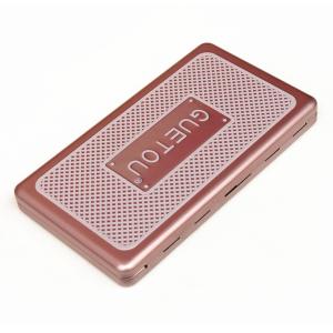 Eye Showder Rectangular Tin Box with foam and mirror , cosmetic tin box with