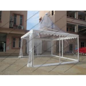 Pagoda Type Transparent Marquee Tent , All Transparent Curve Tent Strong