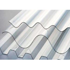 Harmless Transparent Polycarbonate Roof Tiles Explosionproof Nontoxic