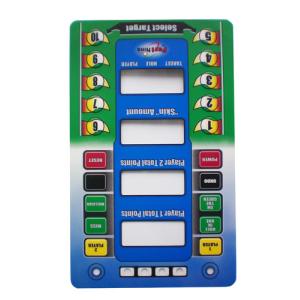 3M Embossed Membrane Switch Overlay PVC / PET / PC / TPU With LED Backlight