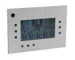 7 inch TFT LCD display video module with control buttons used for custom POP