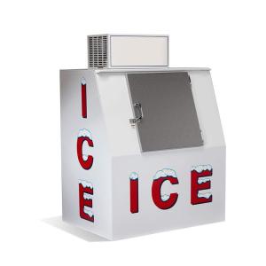 China Commercial Single Door Ice Storage Merchandiser With Sticker on sale