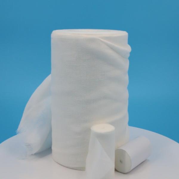Quality Comfortable 100 Cotton Gauze Roll 36" X 100 Yards Bleached wholesale