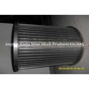 SS 304L 316L Rotary Screen Drum Reverse Bake Flush 0.1mm - 35mm Slotted Screen