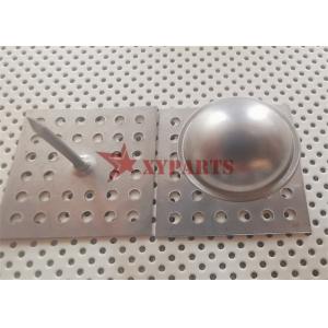 40x40mm Perforated Base Insulation Pins With Locking Washers For HVAC System